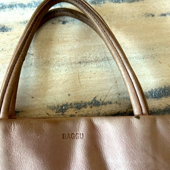 BAGGU Pink Suede Tote - Picture 5 of 9